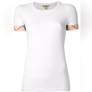 Burberry T Shirt Fitted Cotten Blend
